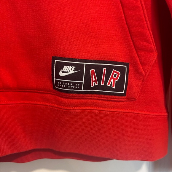 Nike Air Authentic Sportswear Red Sweatshirt - Picture 4 of 7